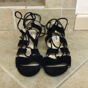 Steve Madden block heel lace up sandals